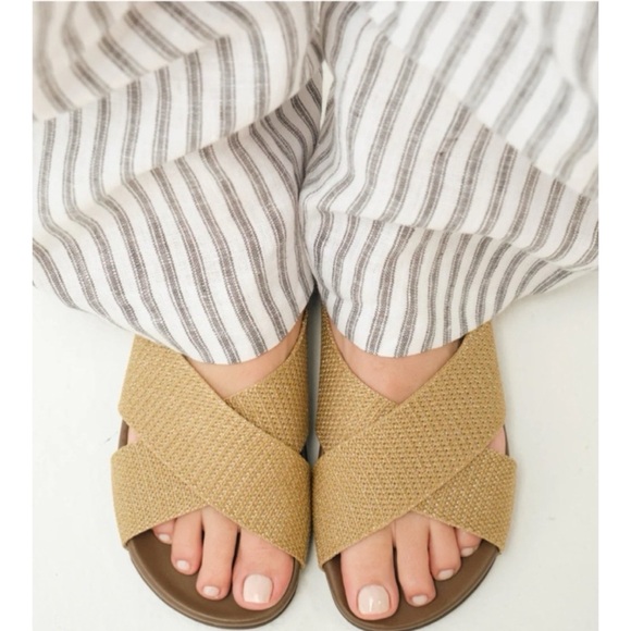 Rothy's The Weekend Golden Sun Slip On Slides 13 - Picture 12 of 15